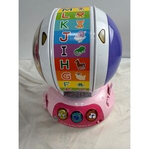 LeapFrog Spin & Sing Alphabet Zoo Interactive Toddler Learning Toy Pink Purple